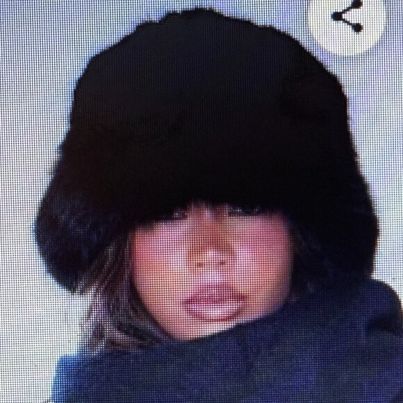 Marcus Adler Scalloped Faux Fur Bucket Hat  - BLK O/S - Picture 1 of 7